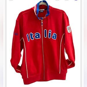 Asics  Zip Lunga Jacket The Origin 2006 Italia  Official XX Olympic NWT Size L